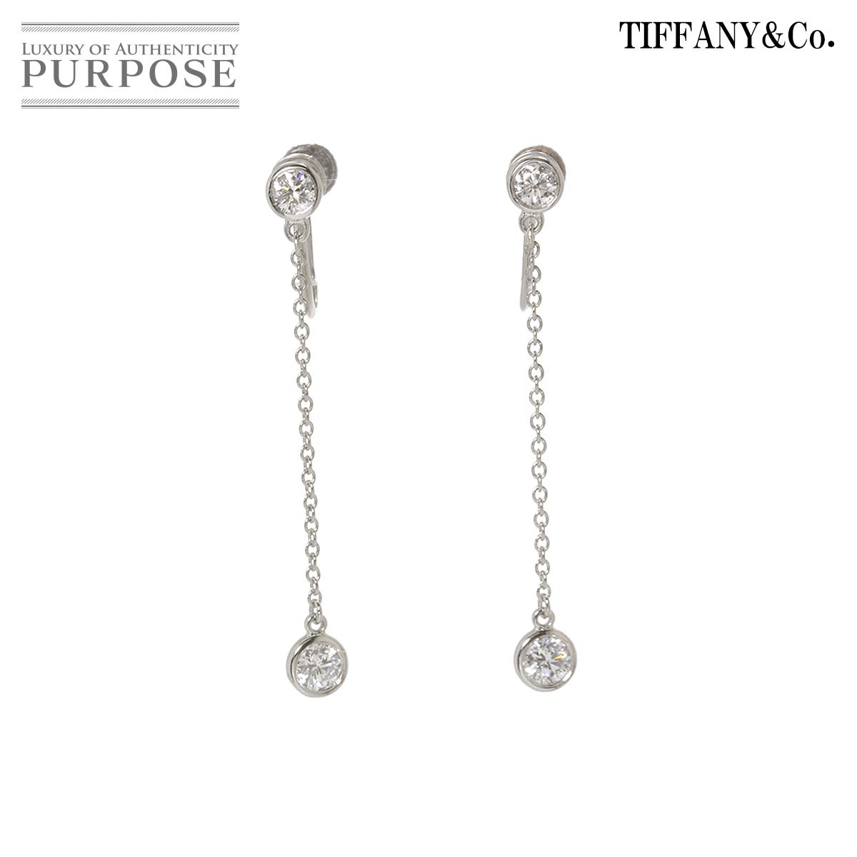 ڿƱ͡ ƥեˡ TIFFANY&CO. Х䡼 ɥå   Pt ץ Diamond Earringsš