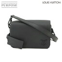 【新品同様】 ルイ ヴィトン LOUIS VUITTON アエログラム ファストライン ウェアラブル ウォレット ショルダー バッグ レザー ブラック M82085 RFID Fastline 【中古】