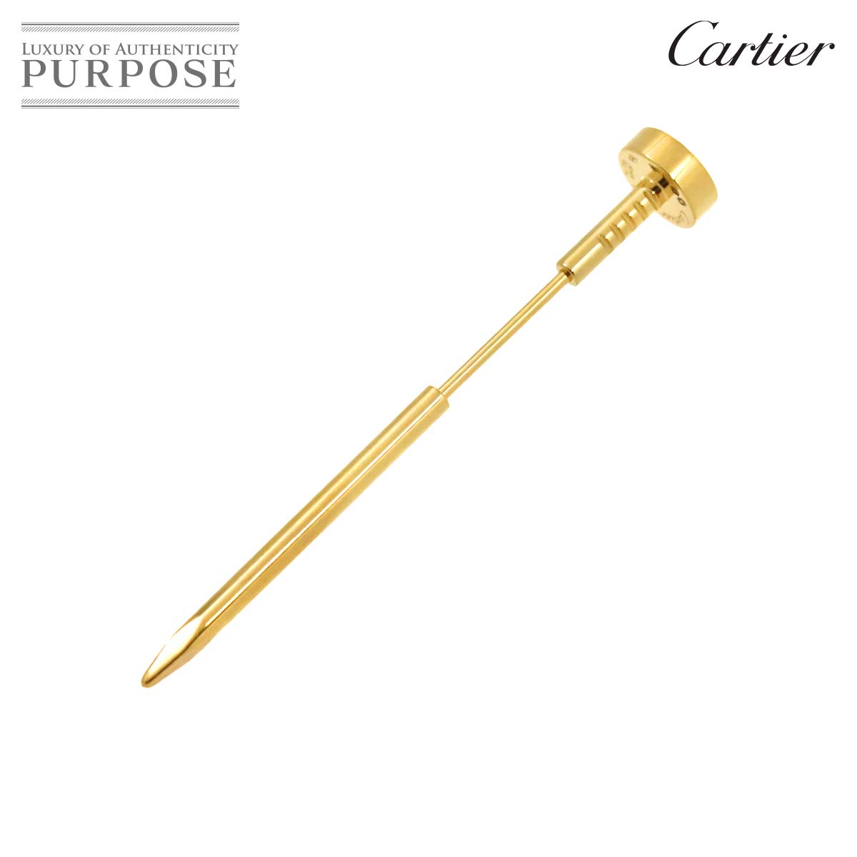 【新品同様】 カルティエ Cartier ジュストアンクル タイピン YG イエローゴールド 750 Juste Un Clou Tie Pin【中古】