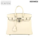 【新品 未使用】 エルメス HERMES バーキン25 ハンド バッグ スイフト ナタ シルバー 金具 U刻印 Birkin 【…