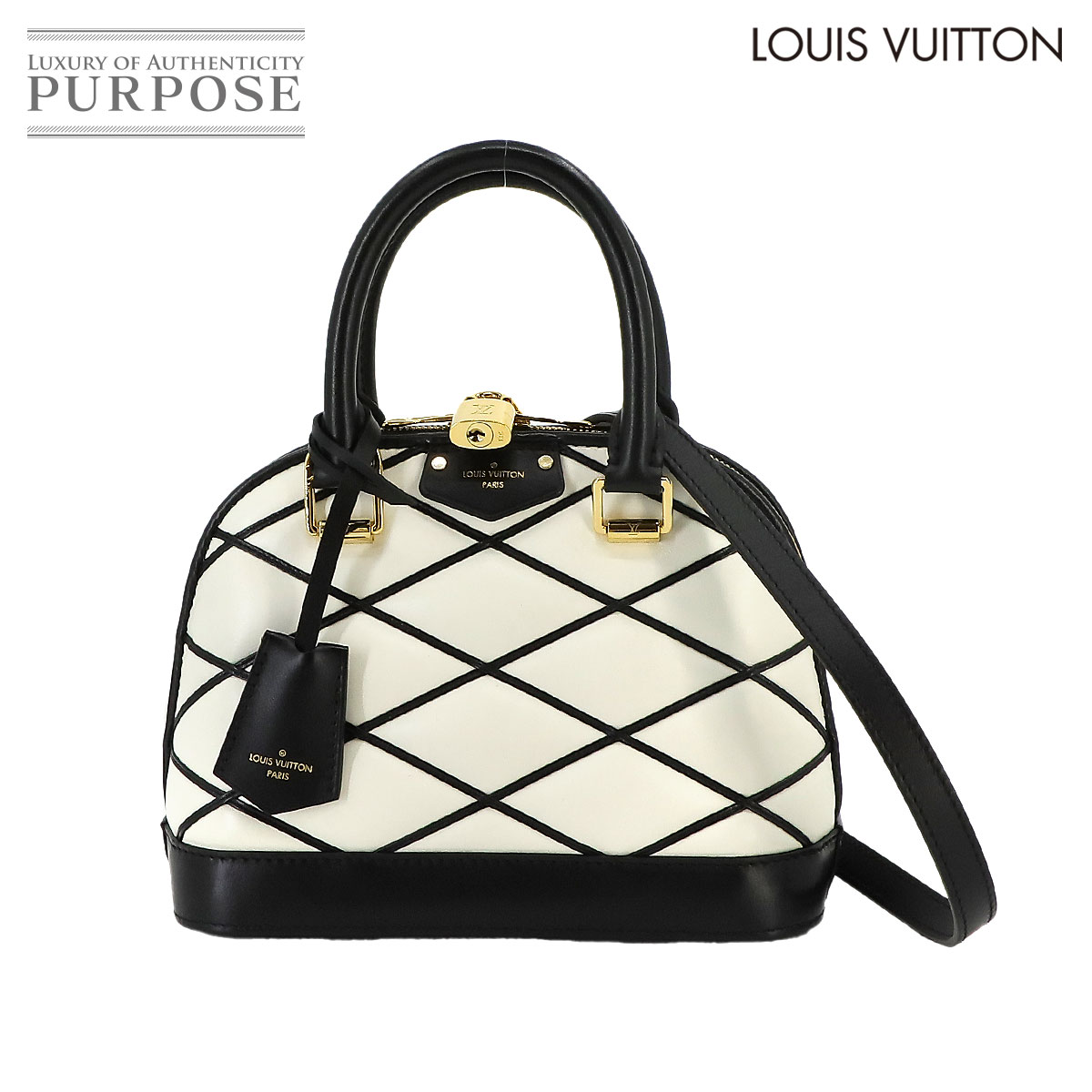 【未使用 展示品】 ルイ ヴィトン LOUIS VUITTON マルタージュ アルマ BB 2way ハンド ショルダー バッグ レザー ホワイト M23761 RFID Alma BB 【中古】