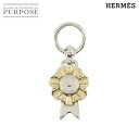 【未使用 展示品】 エルメス HERMES フロット ツイリーリング スカーフリング シルバー ゴールド ミニ チャーム Twilly Ring 【中古】