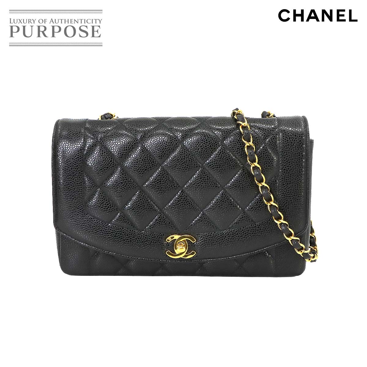 yVilz Vl CHANEL _CAi }gbZ 25 `F[ V_[ obO LrAXL ubN A01165 Be[W Diana Matelasse Bag yÁz