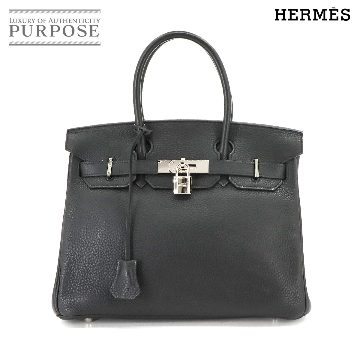 ڿƱ͡ ᥹ HERMES С30 ϥ Хå ȥ󥯥ޥ ֥å M С  Birkin 3...