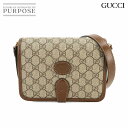 【未使用 展示品】 グッチ GUCCI インターロッキングG ミニ クロス ボディ ショルダー バッグ GGスプリームキャンバス レザー ベージュ ブラウン 671620 Interlocking G Mini Cross body Bag 【中古】