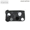 【未使用 展示品】 ルイ ヴィトン LOUIS VUITTON モノグラム エクリプス LVxYK ペインティッド ポシェット クレ コインケース 小銭入れ ブラック M81929 pochette cles 【中古】