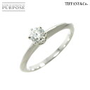 【新品同様】 ティファニー TIFFANY&Co. ソリティア ダイヤ 0.30ct H/VS1/3EX 9号 リング Pt プラチナ 指輪 Diamond Ring 【鑑定書付き】【中古】