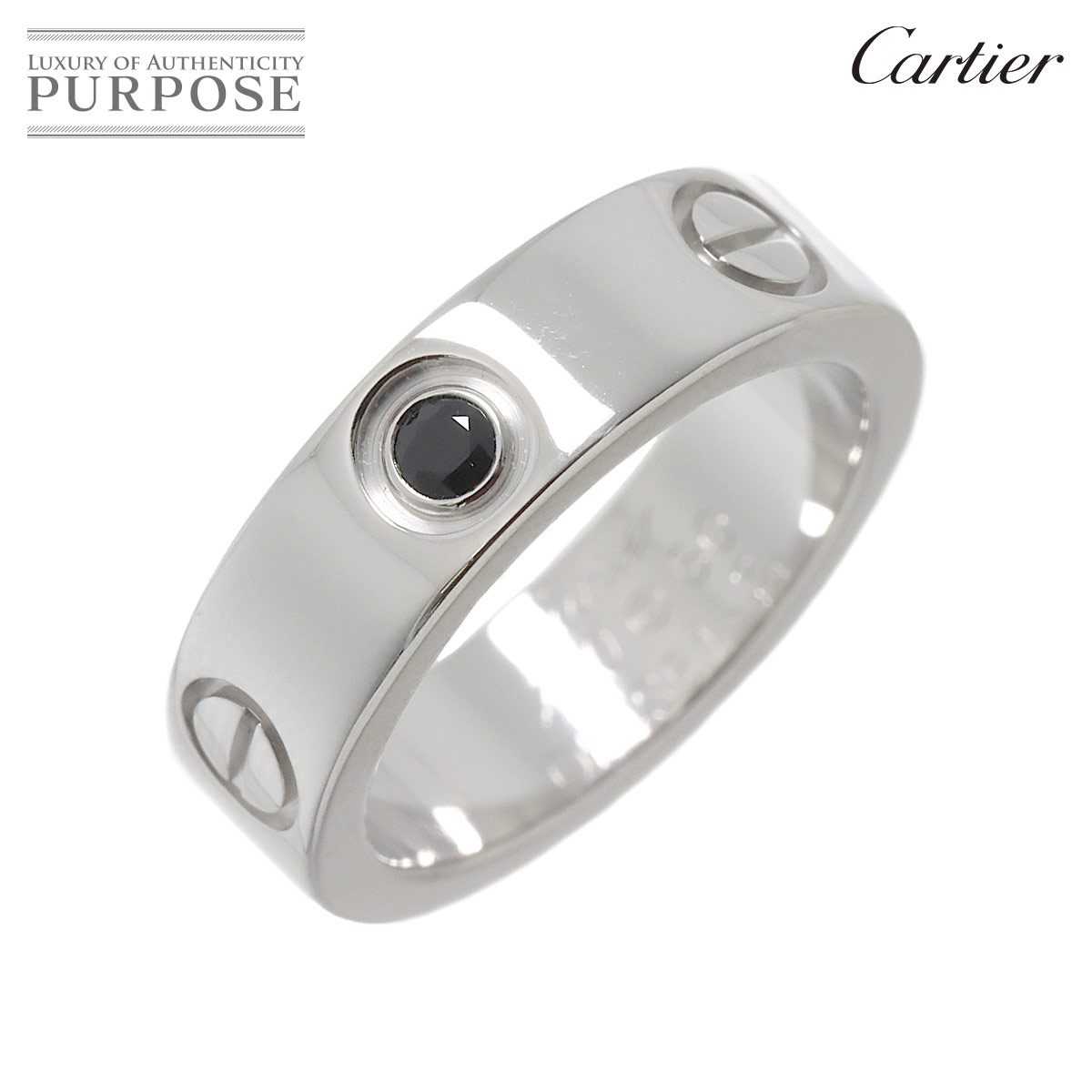ڿƱ͡ ƥ Cartier  #50  ե K18 WG ۥ磻ȥ 750  Love Ring...