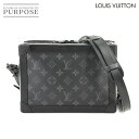 【新品同様】 ルイ ヴィトン LOUIS VUITTON モノグラム エクリプス ソフトトランク ショルダー バッグ ブラック M44730 Monogram Eclipse Soft Trunk 【中古】