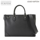 【未使用 展示品】 ルイ ヴィトン LOUIS VUITTON タイガ スリム ブリーフケース 2way ビジネス ショルダー バッグ レザー ブラック M30810 RFID Slim Briefcase 【中古】