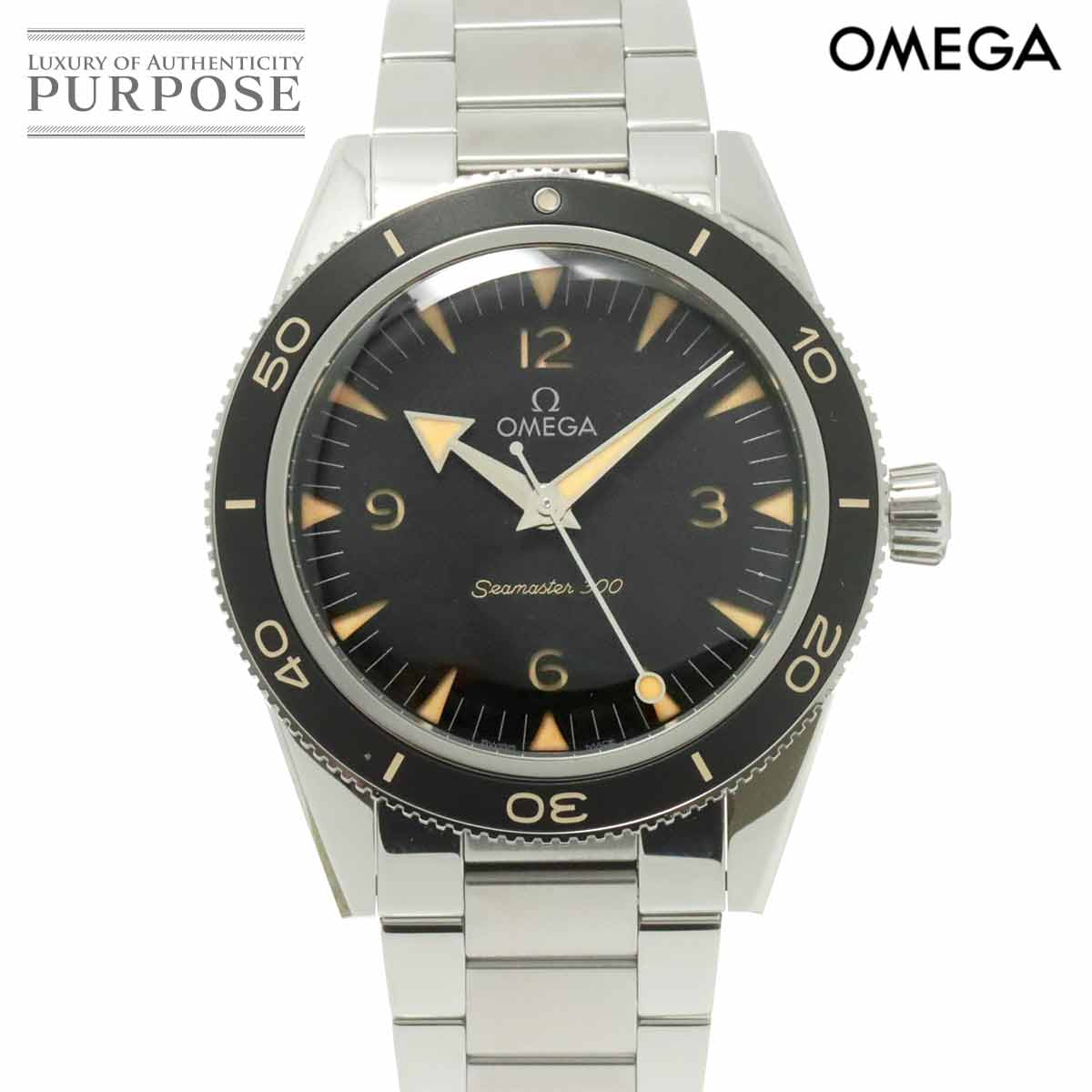 【新品仕上げ 済み】 オメガ OMEGA シーマスター300 コーアクシャル マスタークロノメーター 234 30 41 21 01 001 メンズ 腕時計 ブラック 自動巻き Seamaster 【中古】