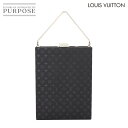 【未使用 展示品】 ルイ ヴィトン LOUIS VUITTON モノグラム サテン アンジュ GM ハンド バッグ ブラック M92100 Ange GM 【中古】