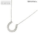 【新品同様】 ティファニー TIFFANY&CO. ホースシュー ダイヤ ネックレス 41cm Pt プラチナ Diamond Necklace【中古】