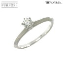 【新品同様】 ティファニー TIFFANY&CO. ソリティア ダイヤ 0.25ct I/VS1/3EX 11号 リング Pt プラチナ Diamond Ring 【鑑定書付き】【中古】