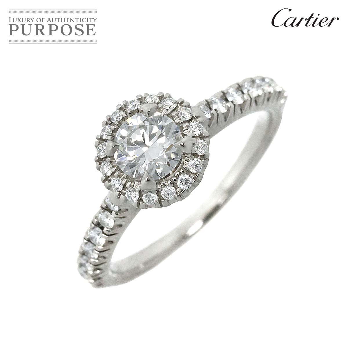 ڿƱ͡ ƥ Cartier ǥƥ   0.40ct G/VVS2/EX #48 Pt ץ  DES...