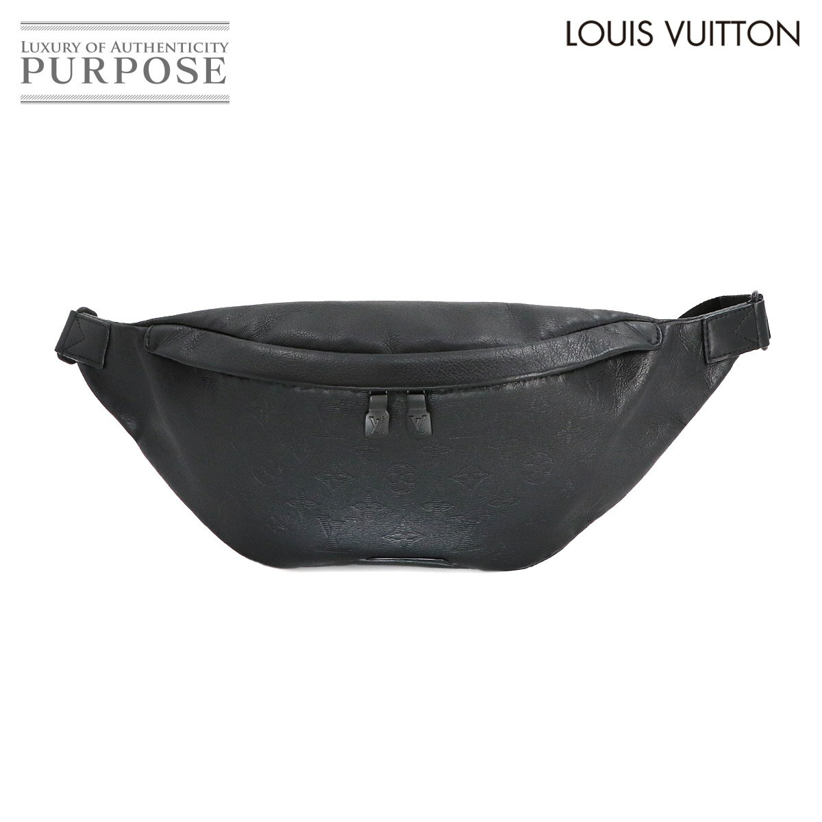 【新品同様】 ルイ ヴィトン LOUIS VUITTON モノグラム シャドウ ディスカバリー バムバッグ PM ボディ バッグ レザー ノワール ブラック 金具 M46036 RFID Discovery BumBag PM 【中古】のサムネイル