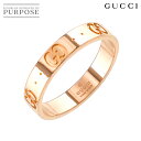 【新品同様】 グッチ GUCCI アイコン 17 リング K18 PG ピンクゴールド 750 指輪 ICON Ring【中古】