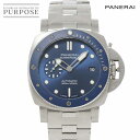 パネライ PANERAI サブマーシブル ブルーノッテ PAM02068 メンズ 腕時計 デイト ブルー 文字盤 自動巻き Submersible 【中古】