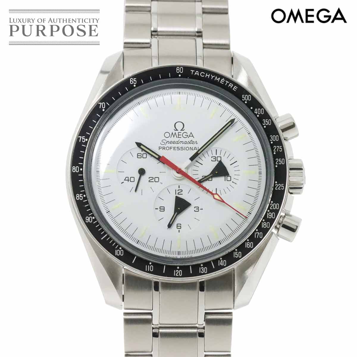 【新品仕上げ 済み】 オメガ OMEGA スピードマスター アラスカプロジェクト 311 32 42 30 04 001 クロノグラフ メンズ 腕時計 ホワイト 自動巻き Speedmaster 【中古】