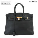 エルメス HERMES バーキン35 ハンド バッグ トゴ ブラック □E刻印 ゴールド 金具 Birkin 35 【中古】