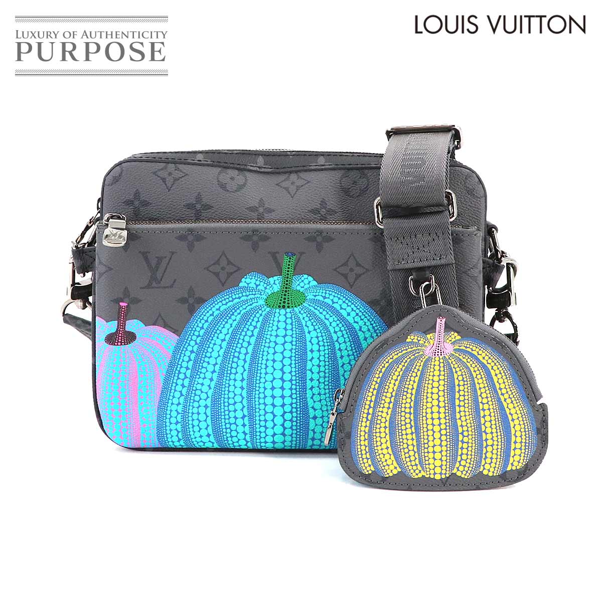 【新品同様】 ルイ ヴィトン LOUIS VUITTON モノグラム エクリプス リバース LVxYK トリオ メッセンジャー ショルダー バッグ RFID M46435 Trio Messenger 【中古】のサムネイル