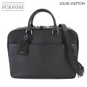 【未使用 展示品】 ルイ ヴィトン LOUIS VUITTON タイガ オーバーナイト 2way ビジネス ショルダー バッグ レザー ノワール M32721 RFID シルバー 金具 Over Night Bag 【中古】