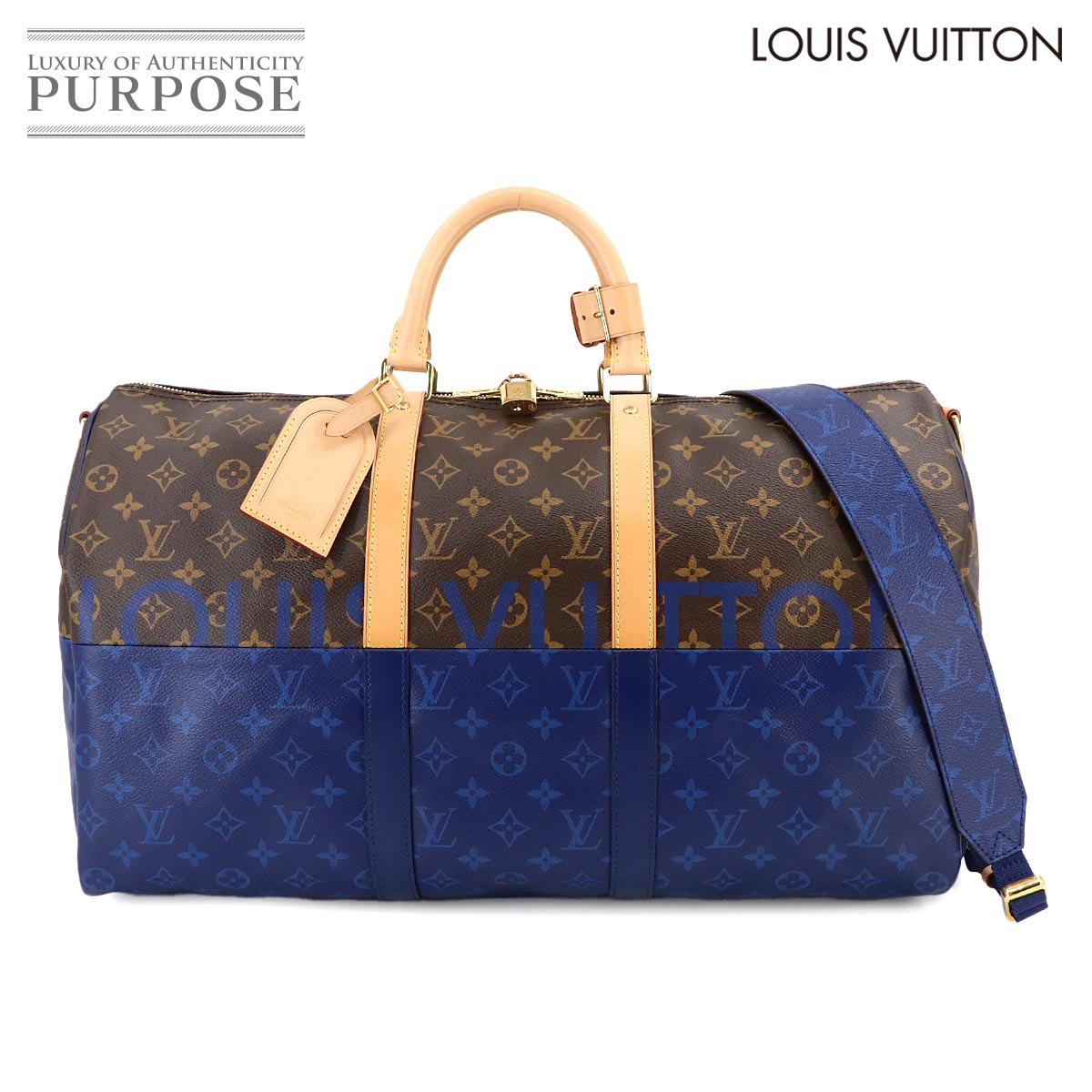 【未使用】 ルイ ヴィトン LOUIS VUITTON モノグラム スプリット キーポル バンドリエール 50 2way ボストン ショルダー バッグ M43861 Keepall Bandouliere 50 【中古】