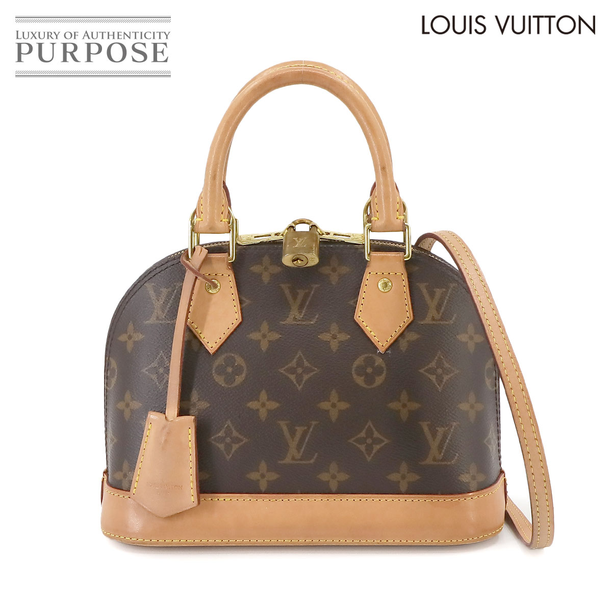 ルイ ヴィトン LOUIS VUITTON モノグラム アルマ BB 2way ハンド ショルダー バッグ ブラウン M53152 RFID Monogram Alma BB 【中古】