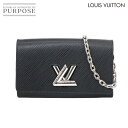 【新品同様】 ルイ ヴィトン LOUIS VUITTON エピ ポルトフォイユ ツイスト チェーン ウォレット レザー ノワール ブラック M62038 Epi Twist Chain Wallet 【中古】