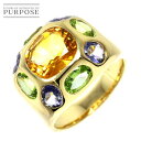 yVidグz O 11.5 Vg 1.65ct ACICg 1.086ct yhbg 0.93ct K18 YG CG[S[h 750 w Citrine RingyÁz