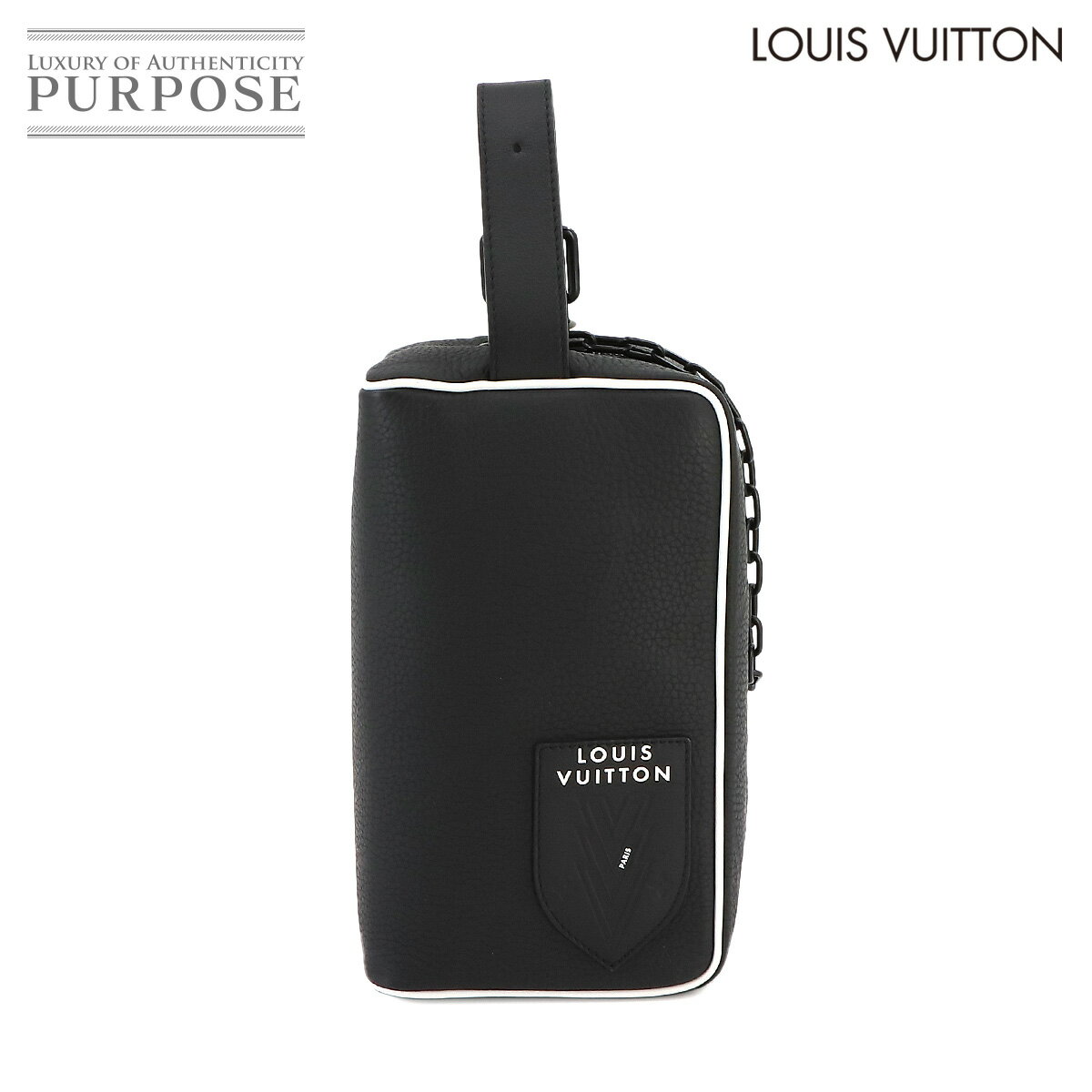 【未使用 展示品】 ルイ ヴィトン LOUIS VUITTON クローク ドップ キット セカンド バッグ トリヨンレザー ブラック M81849 RFID FIFA Cloak Dopp Kit 【中古】のサムネイル