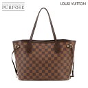 【新品同様】 ルイ ヴィトン LOUIS VUITTON ダミエ ネヴァーフル PM トート バッグ エベヌ N51109 ブラウン Damier Neverfull PM 【中古】