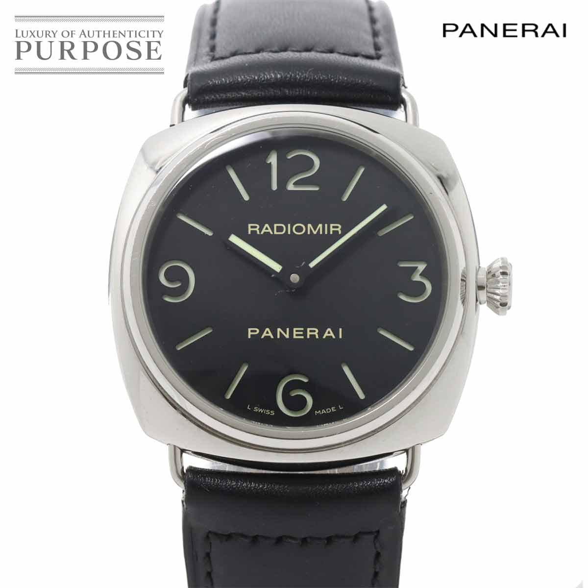 パネライ PANERAI ラジオミール ベース 45mm PAM00210 メンズ 腕時計 ブラック ...