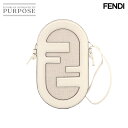 【未使用 展示品】 フェンディ FENDI オーロック フォンホルダー ショルダー バッグ レザー キャンバス オフホワイト 7AS055 Orlock Phone Holder 【中古】