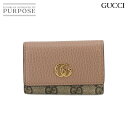 【未使用 展示品】 グッチ GUCCI GGマーモント GGスプリーム 6連 キーケース レザー ベージュ ブラウン 456118 ゴールド 金具 Key Case 【中古】