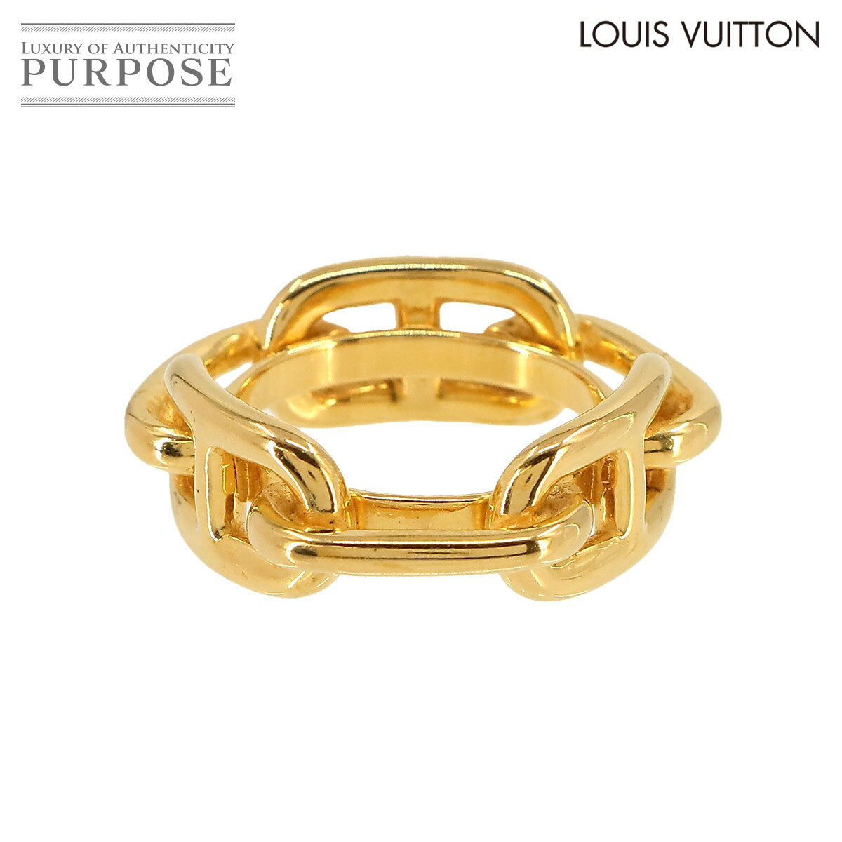 【未使用 展示品】 エルメス HERMES レガート ルガテ 90 シェーヌダンクル スカーフリング ゴールド アクセサリー Regate Scarf 90 ring 【中古】のサムネイル