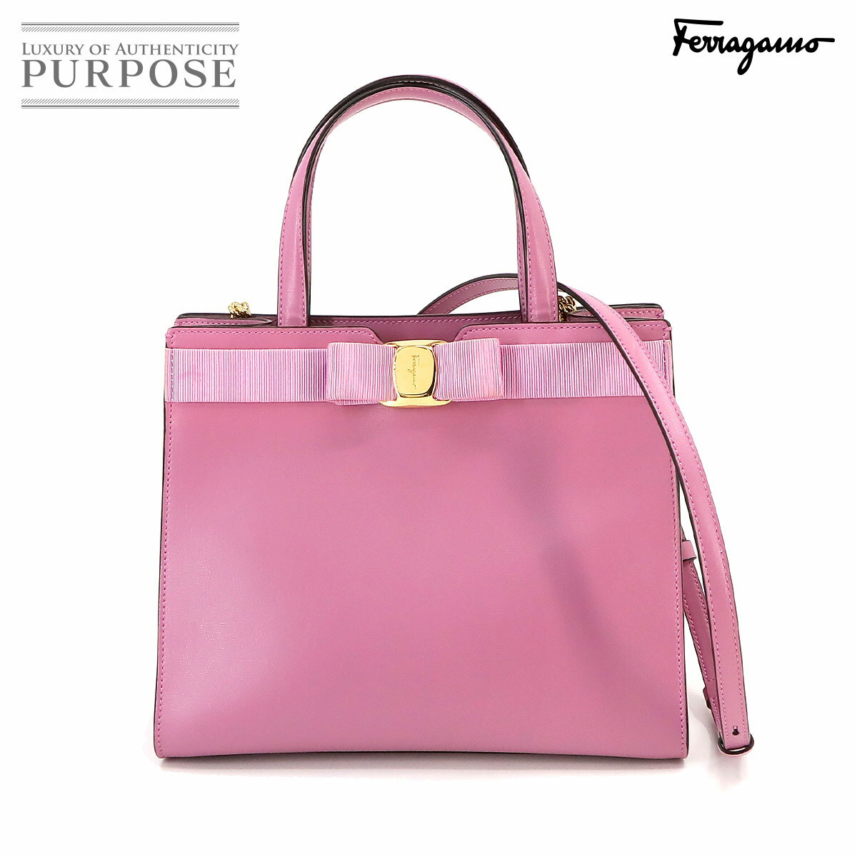 T@g[ tFK Salvatore Ferragamo @{ 2way nh V_[ obO U[ sN 21-1290 Vara Hand Shoulder Bag yÁz