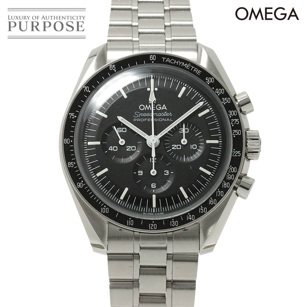 オメガ OMEGA スピードマスター ムーンウォッチ プロフェッショナル 310 30 42 50 01 001 クロノグラフ メンズ 腕時計 ブラック 手巻き..