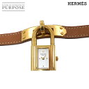 エルメス HERMES ケリーウォッチ KE1 201 ヴィンテージ レディース 腕時計 ホワイト クォーツ ウォッチ カデナ Kelly Watch 【中古】