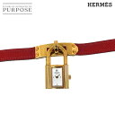 エルメス HERMES ケリーウォッチ ヴィンテージ レディース 腕時計 ホワイト クォーツ ウォッチ カデナ Kelly Watch 【中古】