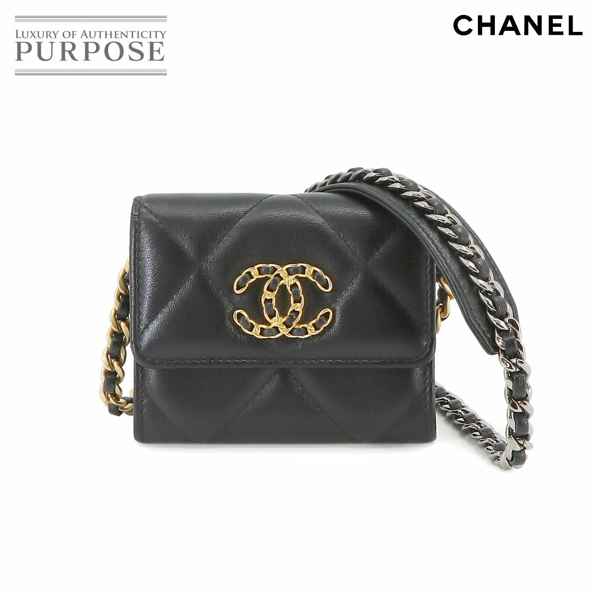 ̤ Ÿʡ ͥ CHANEL 19 եå ѡ  󥱡  쥶 ֥å AP1787 Coin case š