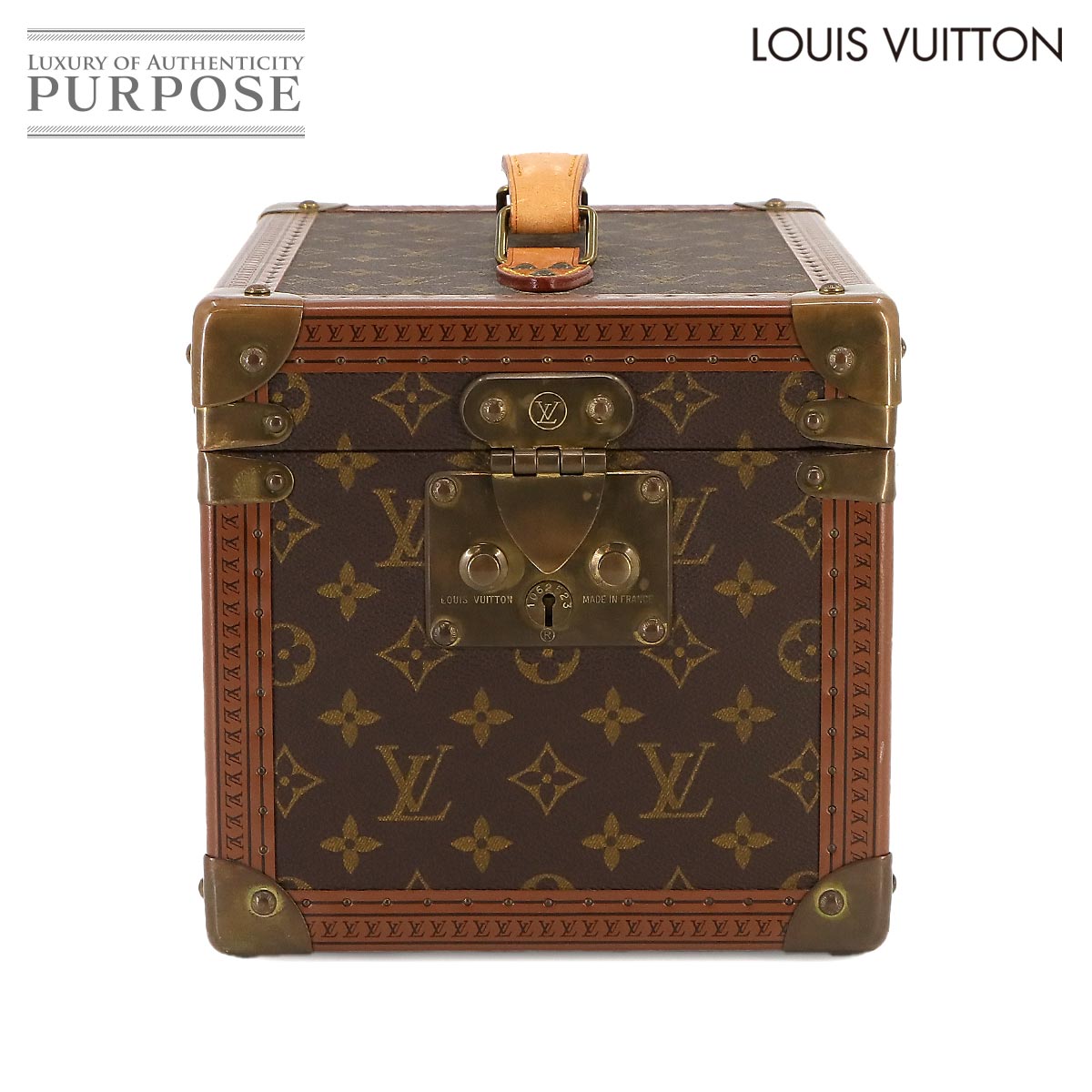 ルイ ヴィトン LOUIS VUITTON モノグラム ボワット フラコン メイクボックス バニティ ハンド バッグ ブラウン M21828 ヴィンテージ Boite Flacons 【中古】