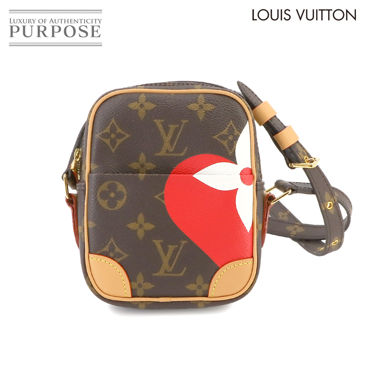 【未使用 展示品】 ルイ ヴィトン LOUIS VUITTON モノグラム ゲーム オン パナム ショルダー バッグ ブラウン RFID M57450 Game On Paname 【中古】