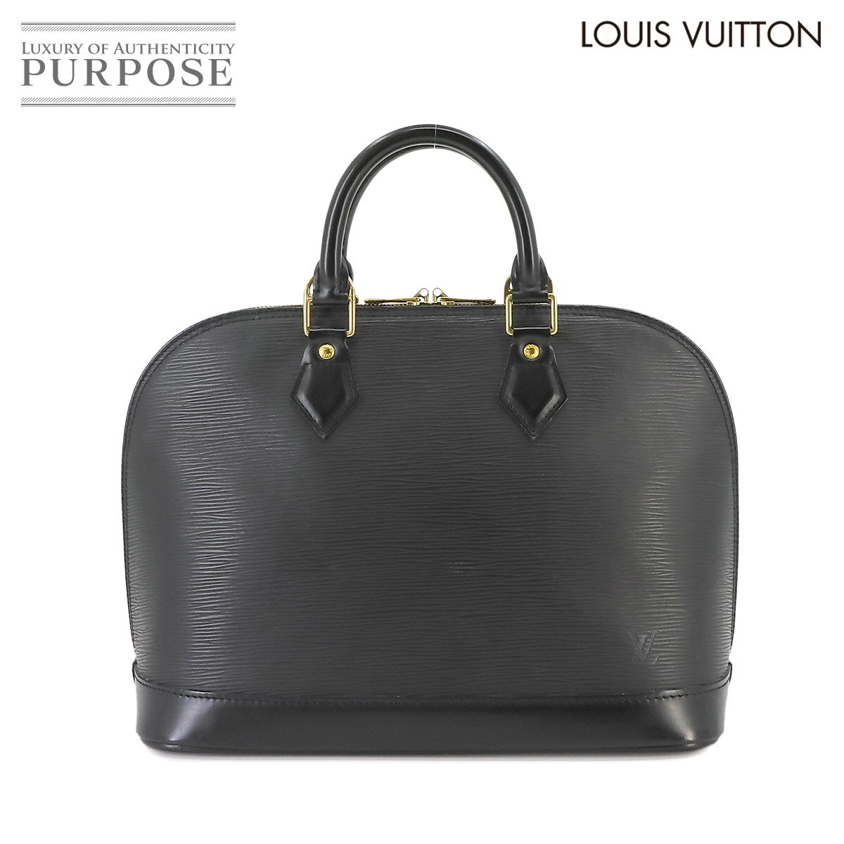 【新品同様】 ルイ ヴィトン LOUIS VUITTON エピ アルマ PM ハンド バッグ レザー ノワール M52142 ゴールド 金具 Alma PM 【中古】