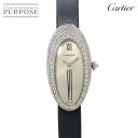 【コンプリートサービス 済み】 カルティエ Cartier アルシオン WJ300431 レディース 腕時計 ケースベゼルダイヤ シルバー K18WG クォーツ...