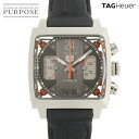 【OH 新品仕上げ 済み】 タグホイヤー TAG Heuer モナコ24 レーシング キャリバー36 クロノグラフ CAL5112 メンズ 腕時計 デイト グレー 自動巻き ウォッチ Monaco 【中古】