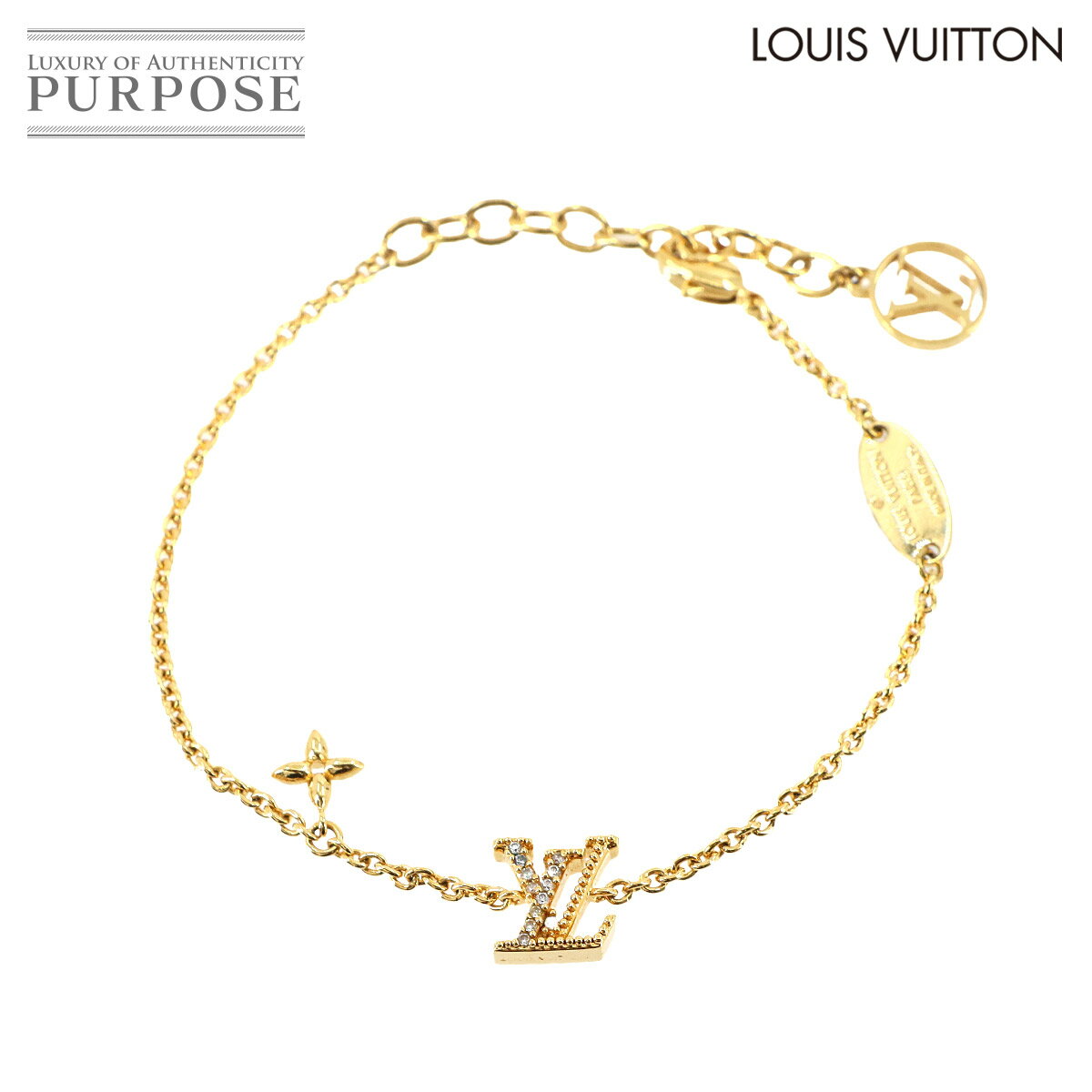 【新品同様】 ルイ ヴィトン LOUIS VUITTON LV アイコニック ブレスレット ゴールド M00587 アクセサリー LV Iconic Bracelet 【中古】のサムネイル