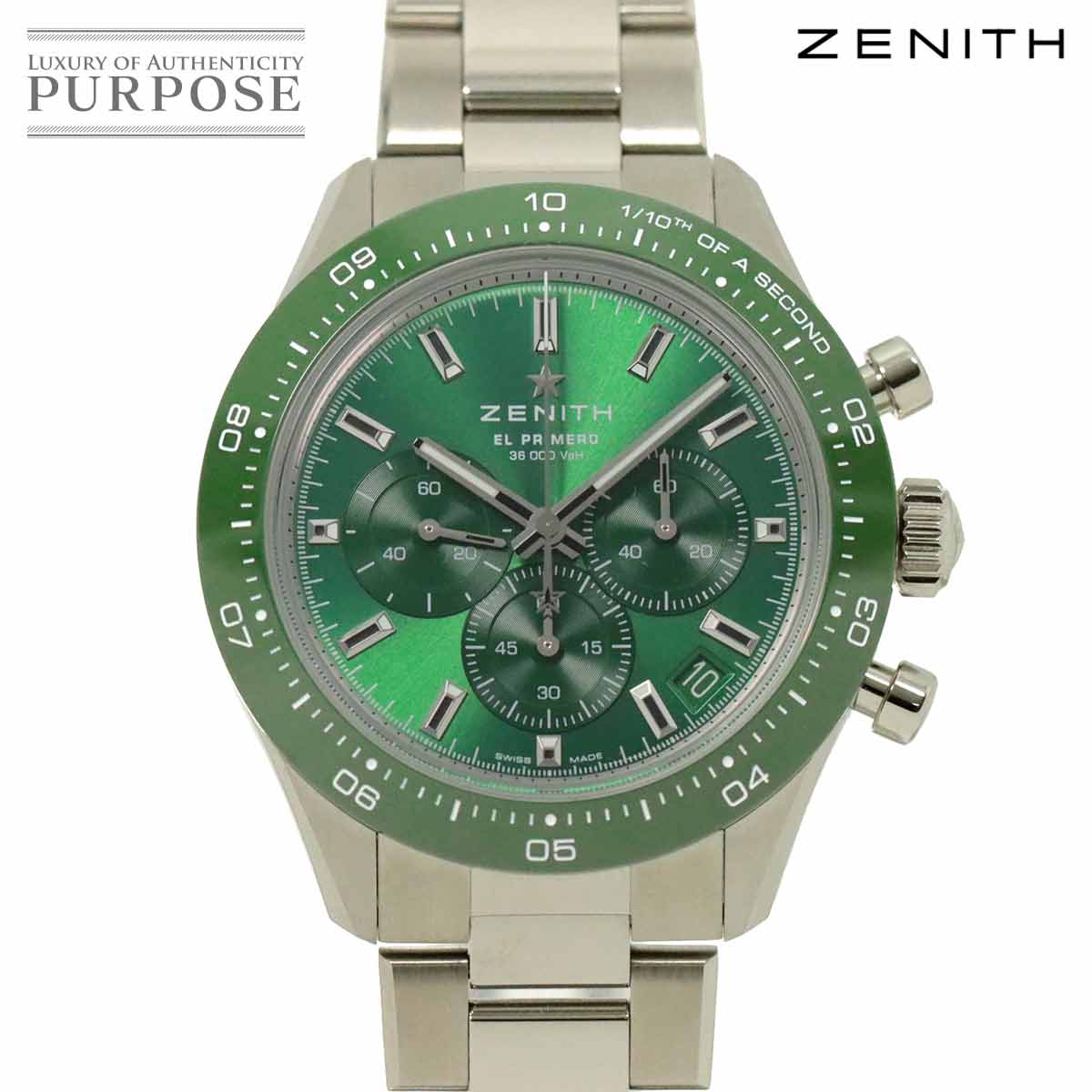 【新品同様】 ゼニス ZENITH エルプリメロ クロノマスター スポーツ ヨシダスペシャルエディション 03 3107 3600 クロノグラフ メンズ 腕時計 デイト 自動巻き El Primero 【中古】
