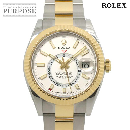 【新品仕上げ 済み】 ロレックス ROLEX スカイドゥエラー コンビ 326933 ランダム番 ルーレット メンズ 腕時計 ホワイト K18YG オートマ 自動巻き ウォッチ Sky-Dweller 【中古】 【新品仕上げ 済み】 ロレックス ROLEX スカイドゥエラー コンビ 326933 ランダム番 ルーレット メンズ 腕時計 ホワイト K18YG オートマ 自動巻き ウォッチ Sky-Dweller 【中古】