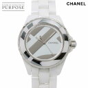 シャネル CHANEL J12 アンタイトル 38mm H5582 世界限定1200本 メンズ 腕時計 ホワイト セラミック オートマ 自動巻き ウォッチ Un...